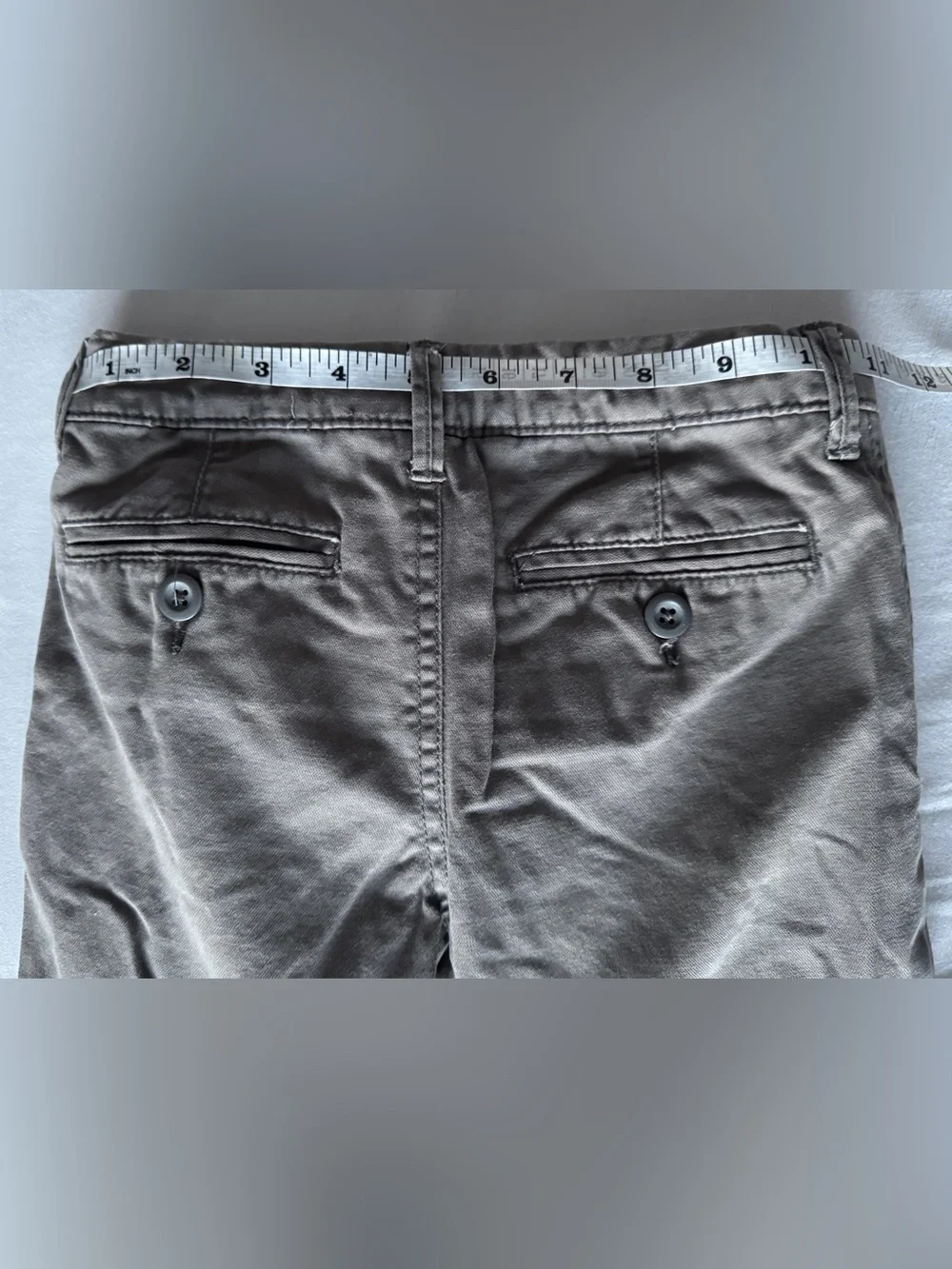 Gap Kids Boys Flannel-Lined Chino Pants Gray Size 5
